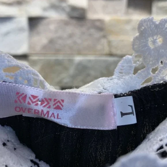 Overmal Black blouse NWT - Picture 4 of 7